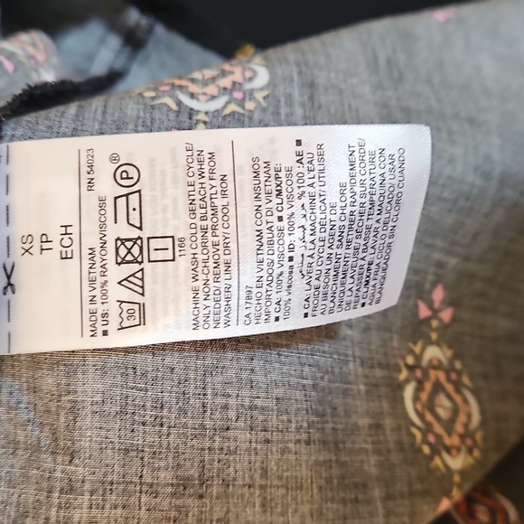 NWT Old Navy Black Patterned Dress, XS - Picture 5 of 5